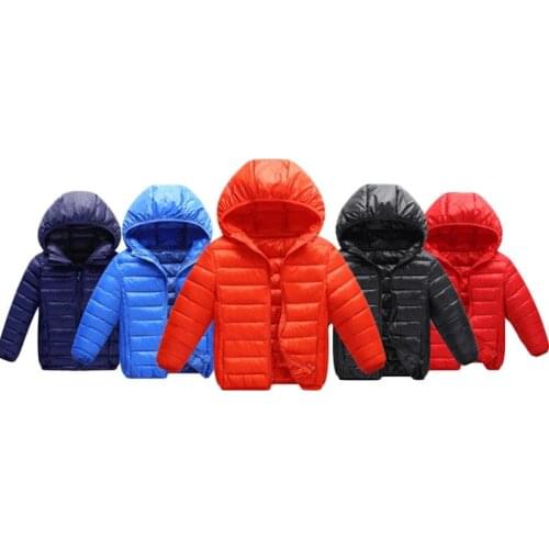 Children Winter Jacket Autumn Baby Girls Boy Parka Kids Jacket Hooded Light Cotton Down Coat Toddler Outerwear Girl Boy Clothes