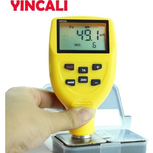 Dual-use Coating Thickness Gauge DR330 Uses Magnetic And Eddy Current Thickness Method Paint spray film Coating Thickness Tester