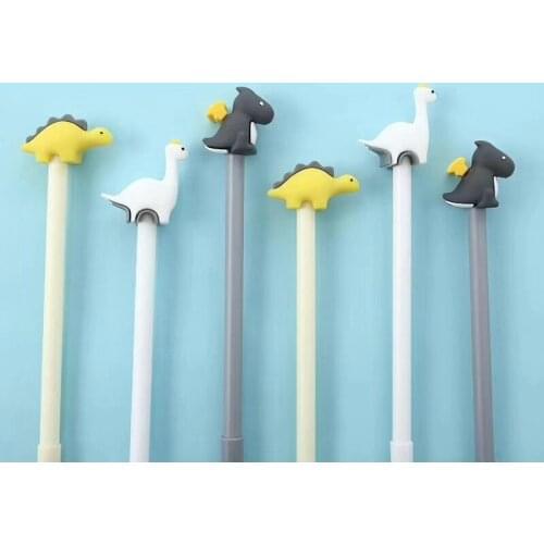 Korean Version of the Cartoon Dinosaur Silica Gel Pen Cute Tyrannosaurus Rex Animal Pen
