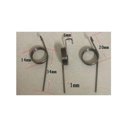 Hot sale 5pcs wire Dia.1.0mm outer diameter 14mm stainless steel torsion spring
