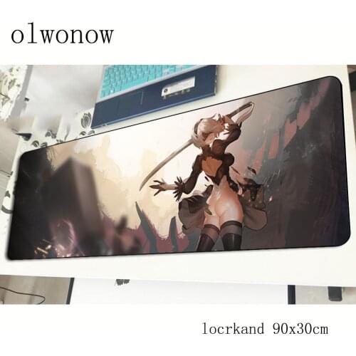 Nier automata pad mouse Mass pattern computador gamer mouse pad 90x30cm padmouse Popular mousepad ergonomic gadget office mats