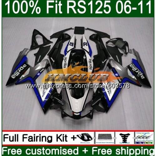 Injection For Aprilia RS-125 2006 2007 2008 2009 2010 2011 40CL.0 RS 125 RS4 RSV125 RS125 06 07 08 09 10 11 Fairing Silver blue