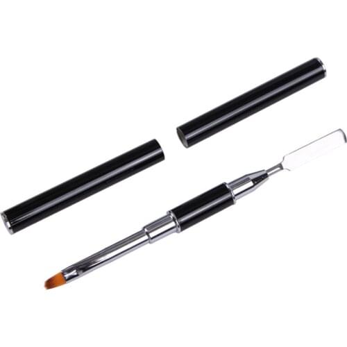 Double Head Nail Pen Brushes French Manicure Nail Art Pen Brush Nylon Hair Tip Builder Tool