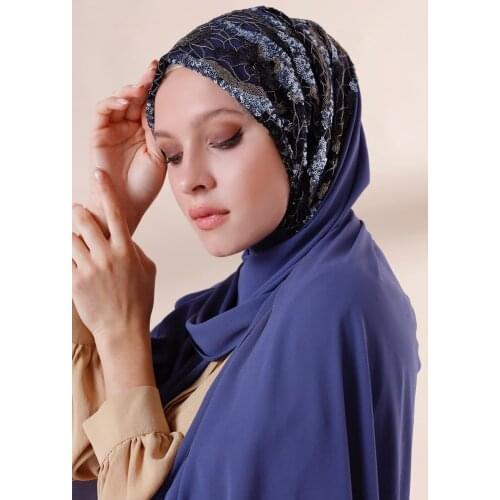 لف Hijab Turban Scarf Combing Hand Made Embroidery Wrap Shawl Stylish Muslim Fashion عمامة Islamic Clothes for Women African