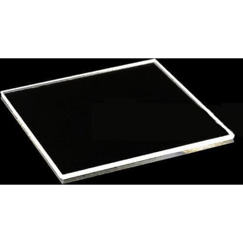 Far Ultraviolet Quartz Glass Square Piece 40*40*0.2/1/3mm Spot JGS1 Optical Glass High Temperature Resistant Corrosion Resistant