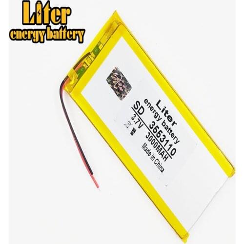 Best battery brand rechargeable batteries 3.7V 3000mah polymer lithium Li-ion battery for tablet pc 7 inch MP3 MP4 3553110