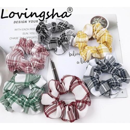 LOVINGSHA Fashion Hair Accessories For Women Ladies Hair Tie Brand Girl Scrunchies Ponytail Hair Female Holder Rope FC209