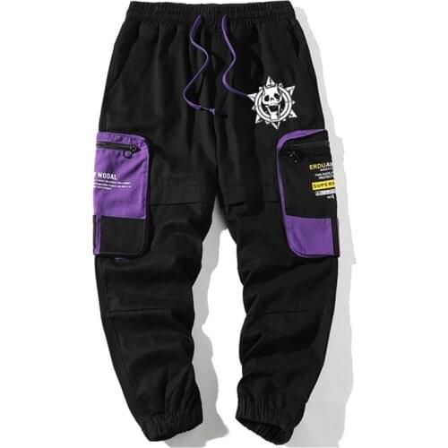 JoJos Bizarre Adventure Kira Yoshikage Killer Queen Mens Casual Trousers Loose Cargo Pants