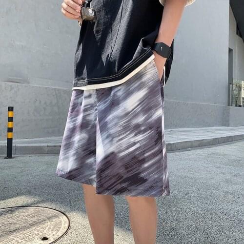 2021 Summer Street fashion Mens Tie dye Camouflage casual shorts Mens Street fashion Jogging shorts beach shorts
