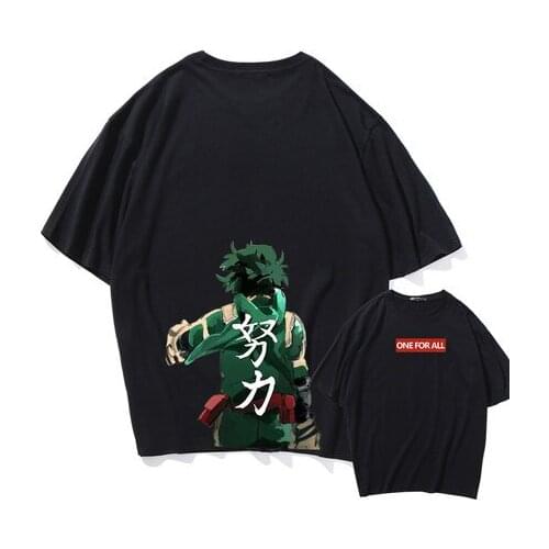 New t shirt My Hero Academia Midoriya Izuku Cosplay T-shirt Boku no Hero Academia Summer Short-sleeve Tees tops