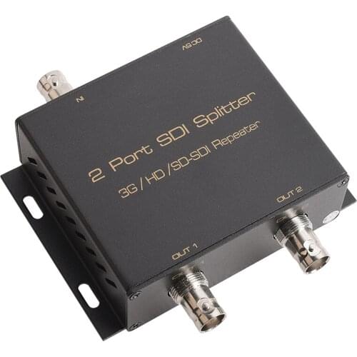 1 input 2 output 1080P SD-SDI HD-SDI 3G-SDI Splitter 1x2 SDI Repeater for CCTV system