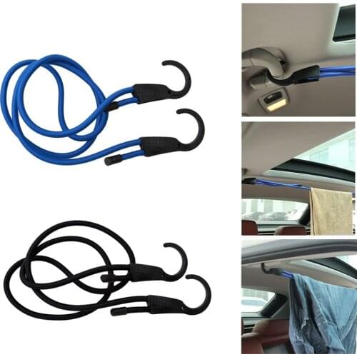 1.5M Elastic Strap Adjustable Tension Belt Car Clothesline Hook Cargo Luggage Lashing Buckle Rope For Motorcycle Travel