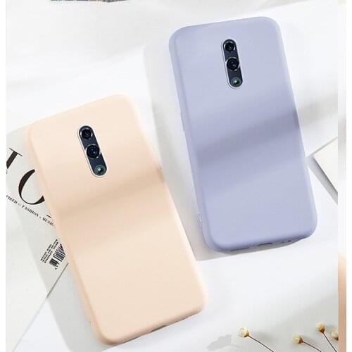 Reno Luxury Soft Back Matte Color Cases for OPPO Reno Case Shockproof TPU Silicone Back Cover Capa for Reno 10x Zoom