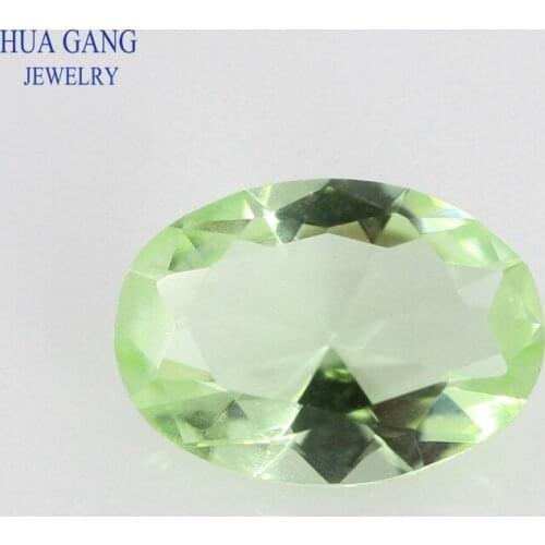2x3~13x18mm Apple Green Color Oval Shape Loose Glass Beads Synthetic Gems For Jewelry Wholesale Free Shipping