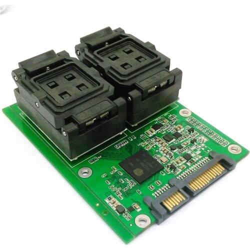 SSD NAND flash SM2256K Controller test solution for BGA152 132 100 88 LGA60 TSOP48 DIP96 Flash Memory 2 in 1 Multiple PCB board