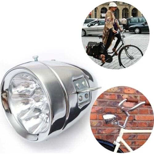 Vintage Retro Bicycle Bike Front Light Lamp 7 LED Fixie Bike Headlight