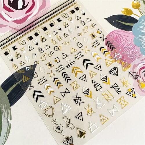 WG435 TSC-155 DIY Strange symbol 3D Back glue Nail decal Nail sticker Nail decoration Nail art Nail ornament