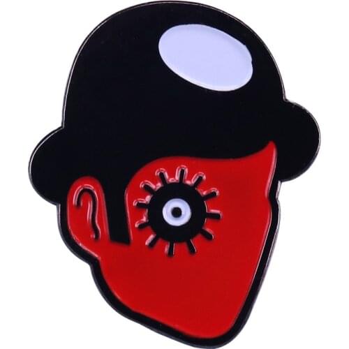 A Clockwork Orange Ultra Violence Badge Stanley Kubrick Film Pins Hooligan Casual Connoisseur Dystopian Crime Jewelry