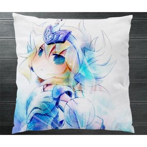 Saint Seiya Knights of the Zodiac Cygnus Hyouga Fanart Two Side Pillowcase Pillow Case Cover Cosplay Gift BED/SOFA/CAR Decor P3