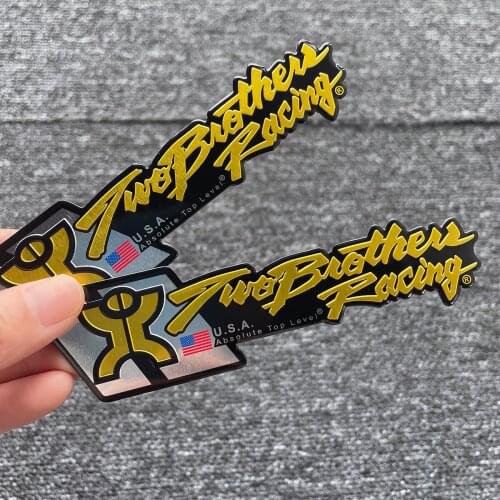 2PCS/Lot Aluminium Motorcycle Exhaust Pipes Pipe Decal Sticker Scorpio For USA Brother for YAMAHA Kawasaki Suzuki Harley Honda