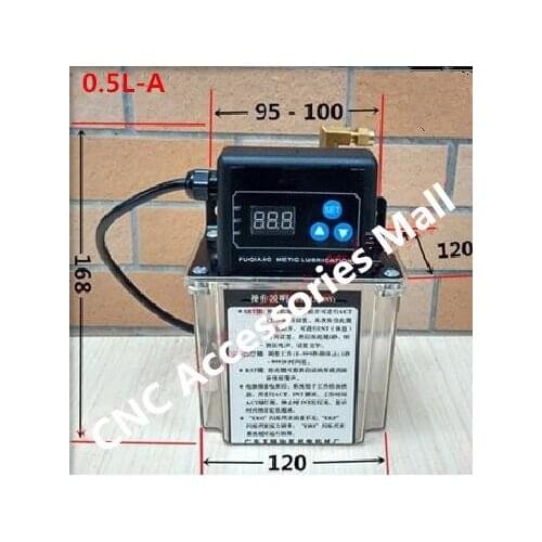 0.5L Automatic Lubrication pump 220V Digital electronic Timer Oil Pump For CNC router
