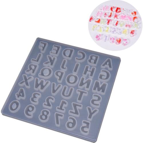 Alphabet Epoxy Resin Molds English Alphabet Letters Silicone Mold DIY Jewelry Making CraftsTransparent Letter molds For Epoxy