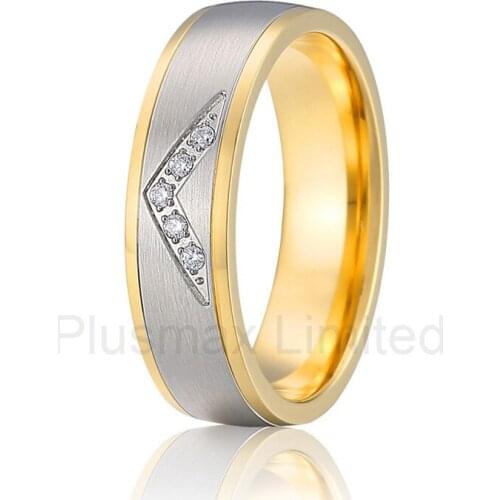 Anel Here Explore a variety of cz cubic zirconia high quality collection Europe Western titanium wedding band couples rings