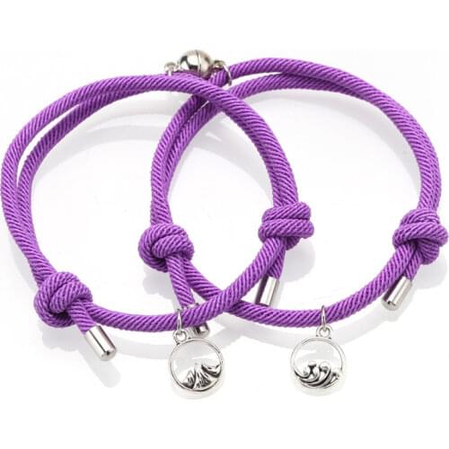 Couple Bracelet Hot Sale New Diy Creative Hand-Woven Retro Lovers Bracelet Fashion And Simple Adjustable Retro Hand Ornament