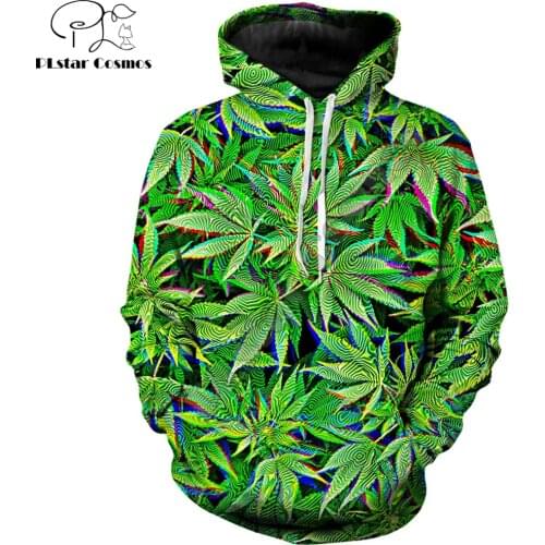 PLstar Cosmos Brand Hoodies 2019 New Styles Trippy Weeds 3D All over Print Sweatshirt Unisex Harajuku streetwear sudadera hombre