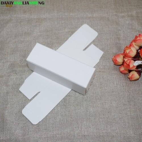 Paper Box Packaging Valve Tube 100pcs/lot 4x4x13cm White Black Paperboard,350gsm Kraft