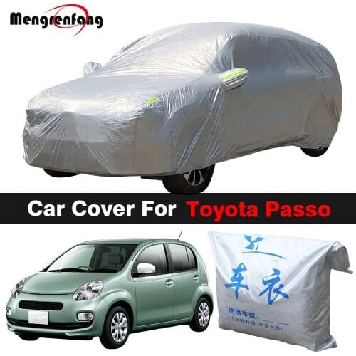 Full Car Cover Outdoor Auto Anti-UV Sun Shade Rain Snow Dust Resistant Cover For Toyota Cynos Passo