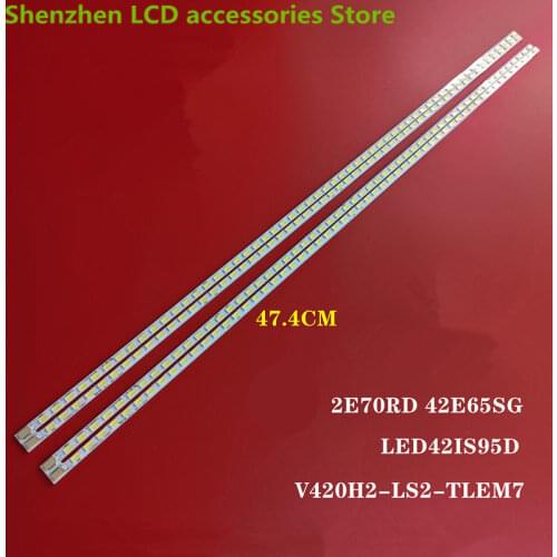 2Pieces/lot For V420H2-LE2-TREF2 V420H2-LE2-TLEF2 LCD TV backlight Bar 1piece=55LED 477MM