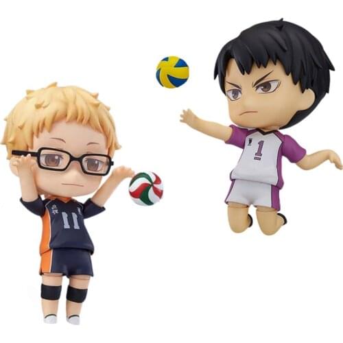 Haikyuu PVC Action Figure Toy Ushijima Wakatoshi #789 Kei Tsukishima #616 Anime Haikyuu Nekoma Cute Model Doll Figurine Gifts