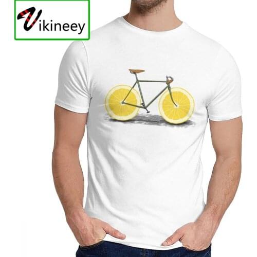 Mens O-neck Bicycle Lemon Tee Shirt New Arrival For Men 100% Premium Cotton Hallowmas T-Shirt Best Gift