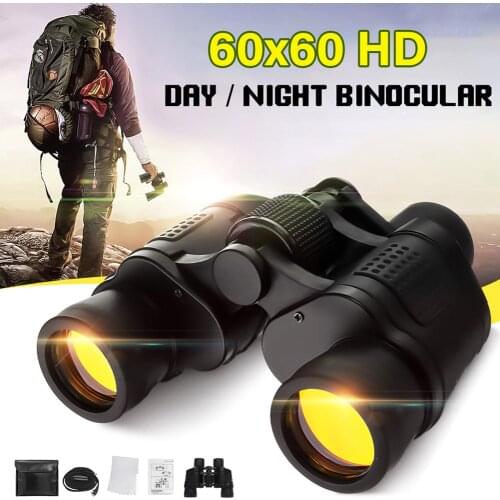 Hot 60X60 Zoom Day/Night Vision Outdoor HD Binoculars Hunting Telescope with Case DO2