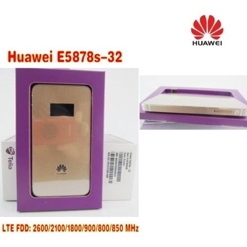 Huawei E5878s-32 4g lte unlock wifi router E5878 lte 4g 3g dongle 150Mbps FDD 4g lte MiFi mobile router
