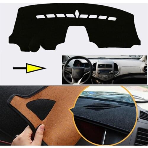 Interior Dashboard Carpet Photophobism Protective Pad Mat For Chevrolet Aveo 2011-2013