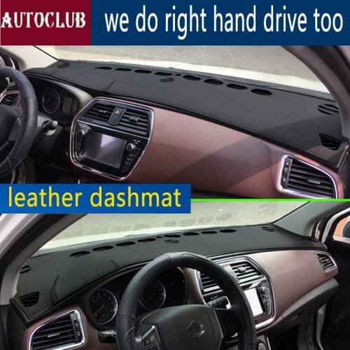 For Maruti Suzuki SX4 S-Cross 2013 2015 2016 2017 2018 Leather Dashmat Dashboard Cover Car Pad Dash Mat SunShade Carpet Cover