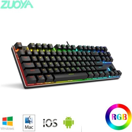 Metoo X78 Mechanical Keyboard 87 Keys Wireless Bluetooth 2.4Ghz Three Mode 80% RGB Back light for Computer phone tablet