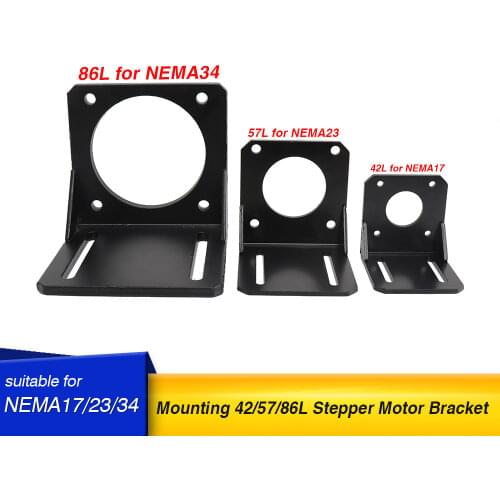 NEMA 17 NEMA 23 NEMA34 Mounting L Bracket Mount Step Stepping Stepper Motor