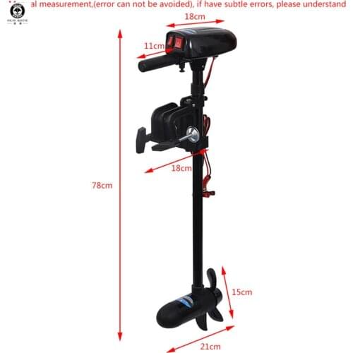 Solar Marine 18LBS 12V Inflatable Boat Electric Trolling Motor Engine Fishing Kayak Engine Outboard Motor Propeller