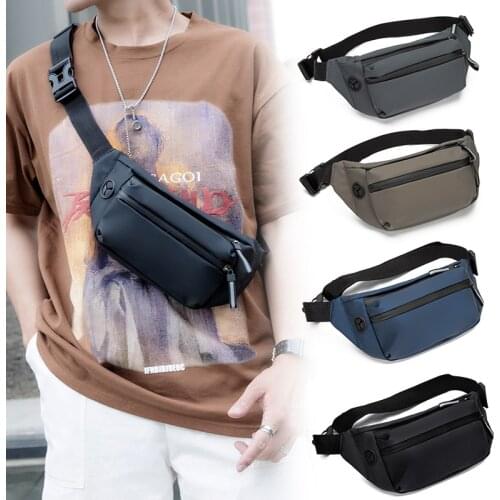 Chest bag waterproof mens purse personalized leisure outdoor sports shoulder messenger bag fashion Korean fashion cycling bag