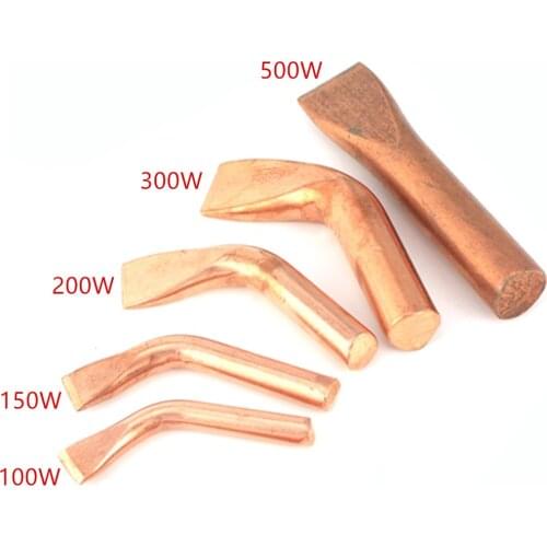 Welding Tips Electric Soldering Iron Tip 100W/150W/200W/300W/500W Pure Copper Replaceable Head Extral Heated Solder Supplies