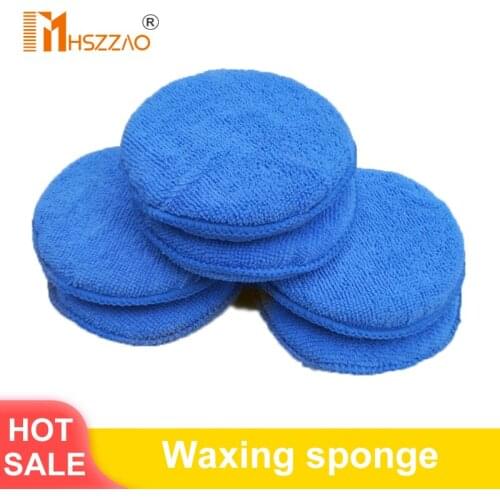 Polishing Bonnet Buffer Pad Microfiber Bonnet Car Polisher Pad Cover for Car Paint Care 5" Sizes
