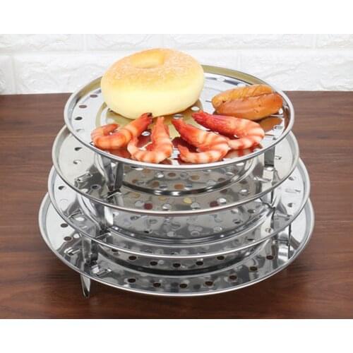 Stainless Steel Shelf Insulated Three-Leg Steamer Dumpling Tray Cooking Utensils Kitchen Accessories Food Meat Container
