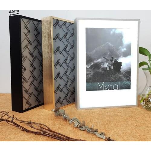 Picture Frame Metal Poster Frame 4.5 cm Thickness Classic Aluminum Photo Frames For Wall Hanging A3 A4 Certificate Frame