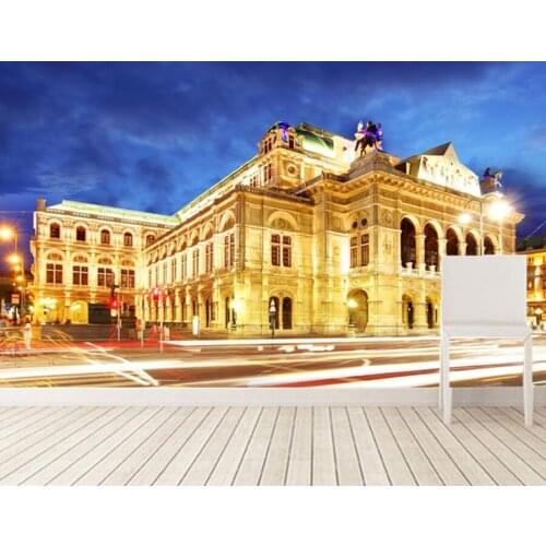 Custom 3 d modern wallpaper, Vienna state opera Cities photo mural wallpaper,living room tv sofa wall bedroom papel de parede