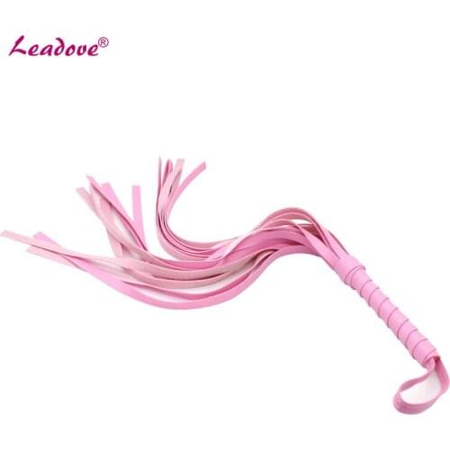 Adult Games Rubber Flirting Whip Leather Handle Whip Flogger Cat Nine Tail Adult Sex Toy Role Play Bondage XN0113