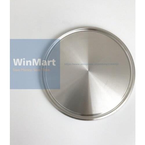 1 PC 183mm O/D 304 Stainless Steel Sanitary Tri Clamp Ferrule End Cap Sanitary For Homebrew Pipe Fitting