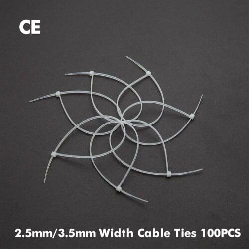 100pcs New Design 3x100mm Network Nylon Plastic Cable Wire Organiser Zip Tie Cord Strap 2 Colors Wholesale